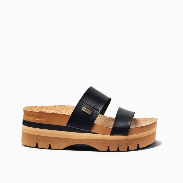 Women Reef Sandals Cushion Vista Higher Black