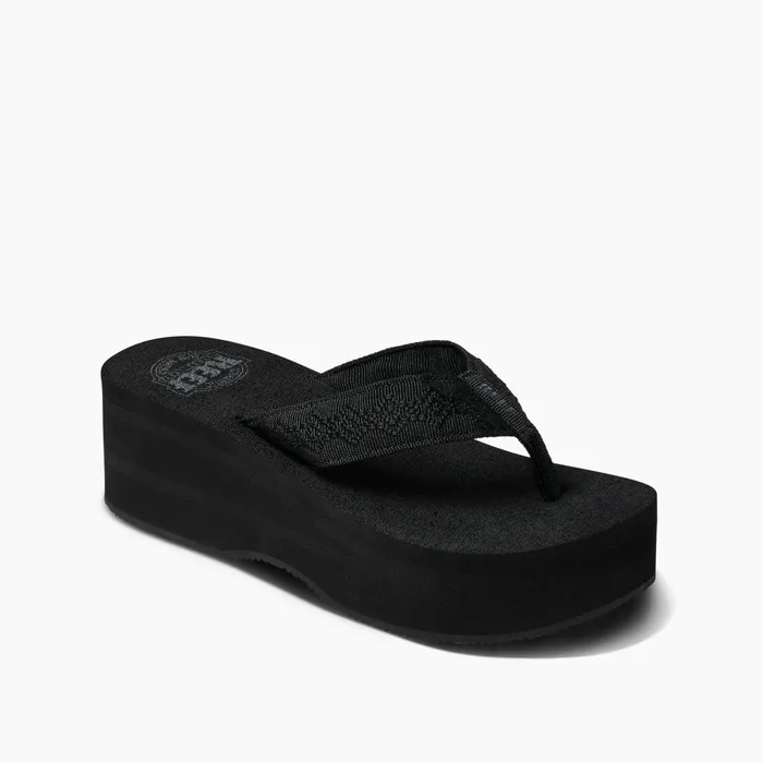 Women Reef Sandals Sandy Hi Black Women Reef Sandals Sandy Hi Black
