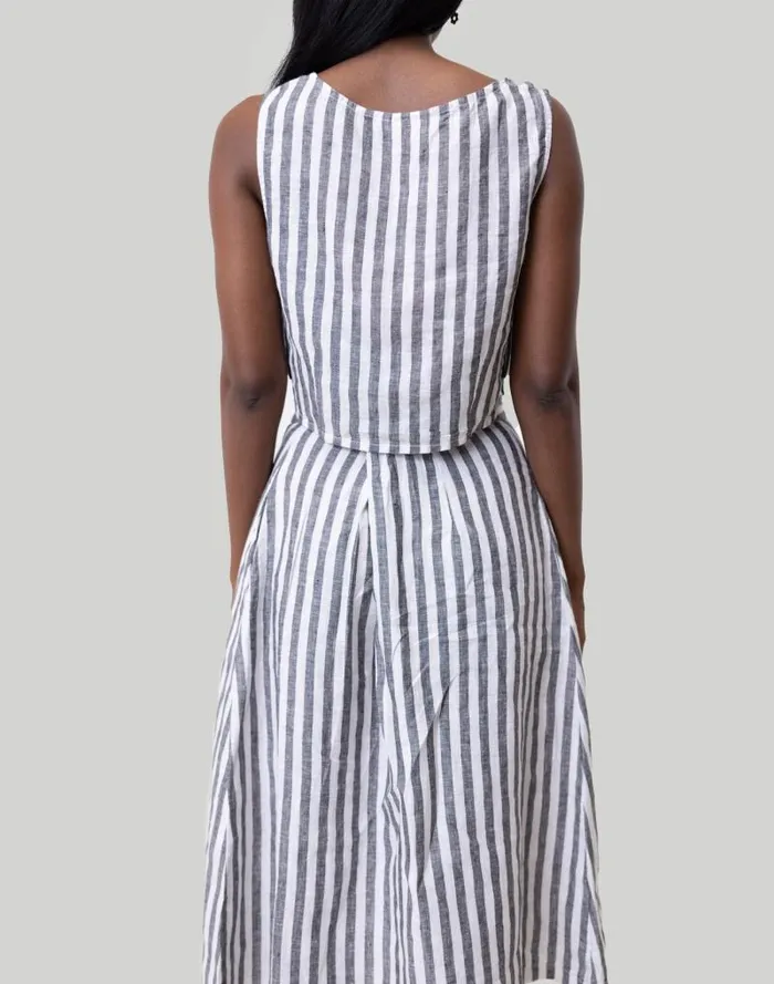Women Reistor Overlap Midi Skirt White Madewell Skirts