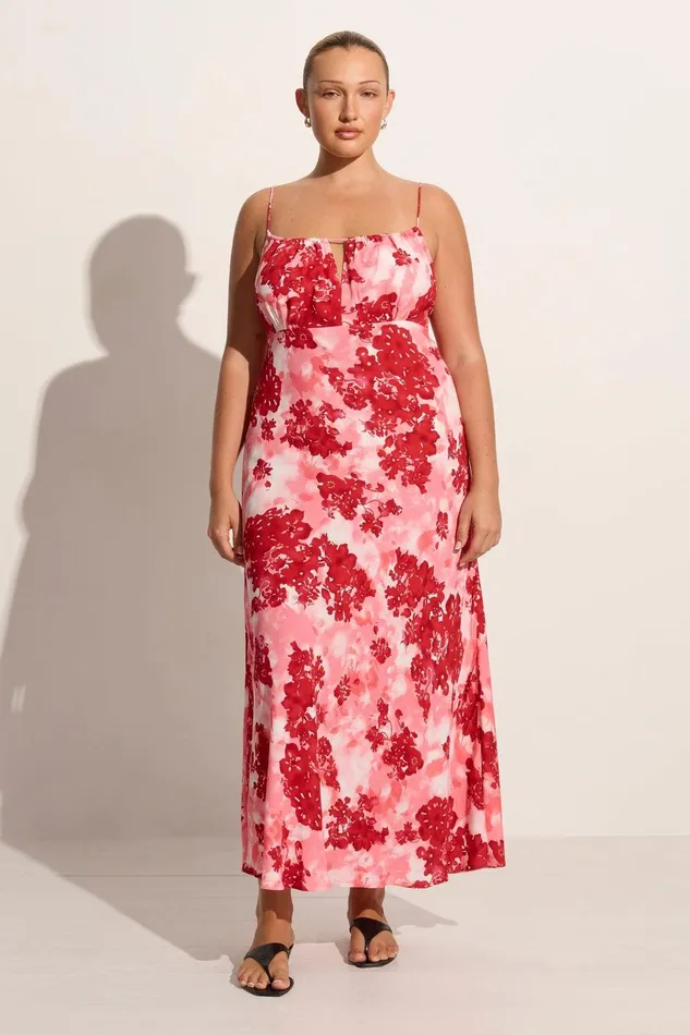 Women San Paolo Midi Dress Rosella Floral 8211 Final Sale Faithfull The Brand Midi Dresses