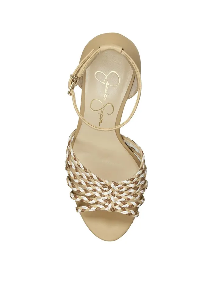 Women Sandals Jessica Simpson Ilita Platform Sandal In Vanilla Vanilla Combo