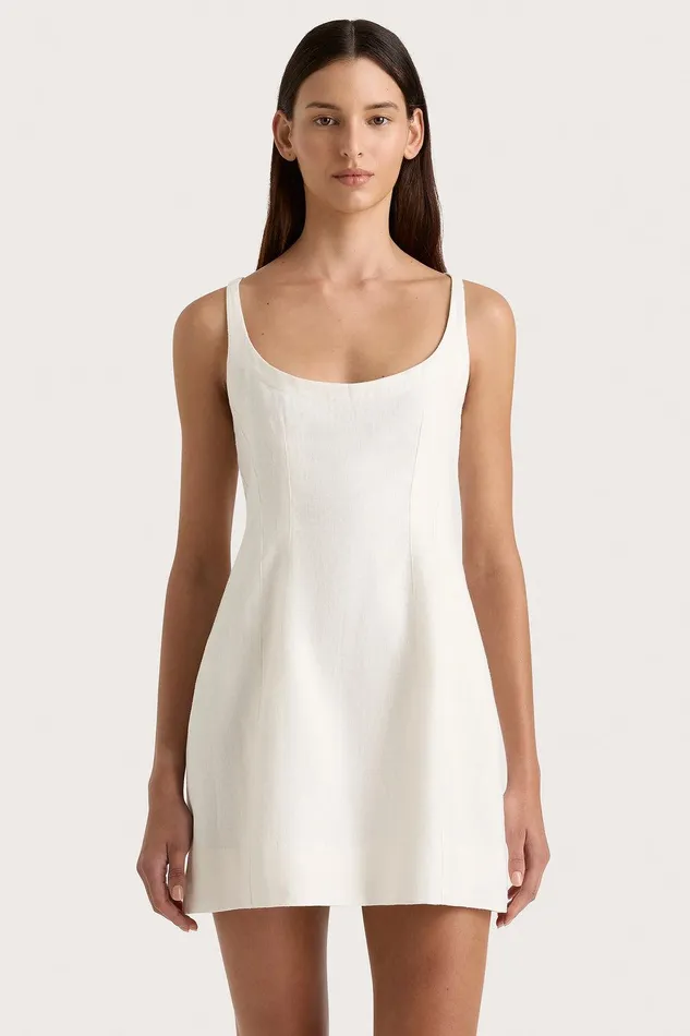 Women Sanne Mini Dress White Faithfull The Brand Dresses Women Sanne Mini Dress White Faithfull The Brand Dresses