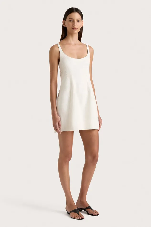 Women Sanne Mini Dress White Faithfull The Brand Dresses Women Sanne Mini Dress White Faithfull The Brand Dresses