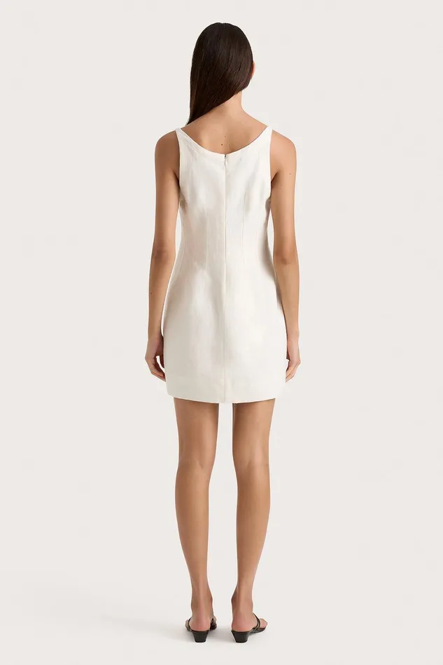Women Sanne Mini Dress White Faithfull The Brand Dresses Women Sanne Mini Dress White Faithfull The Brand Dresses