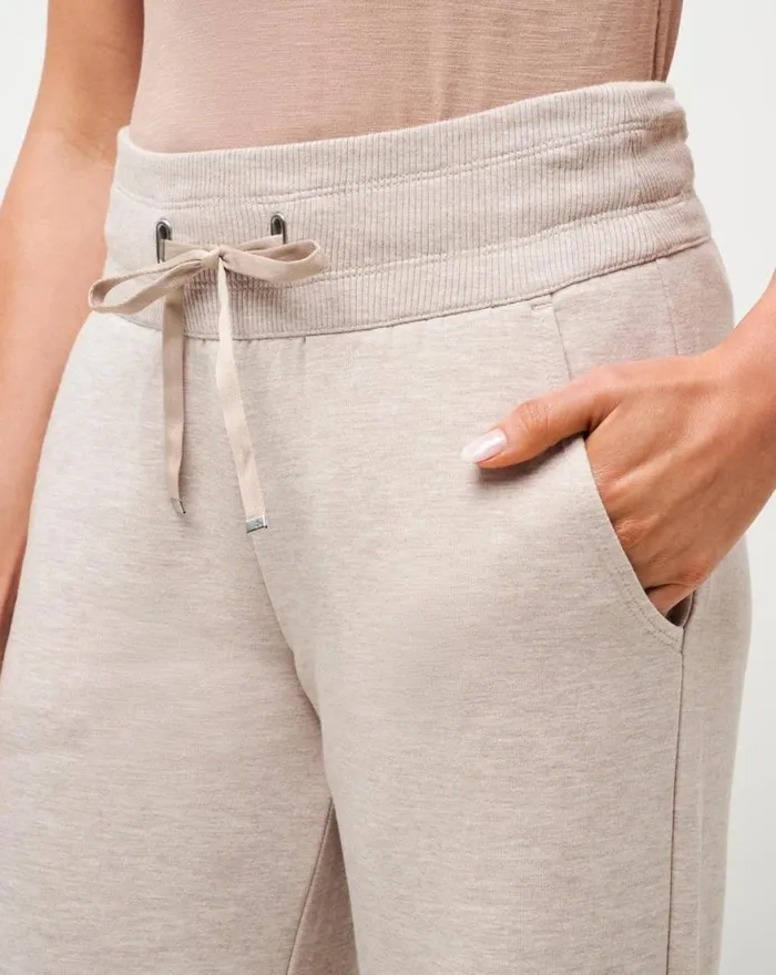 Women SAVE THE DAY WIDE LEG PANT Heather Natural TravisMathew Pants
