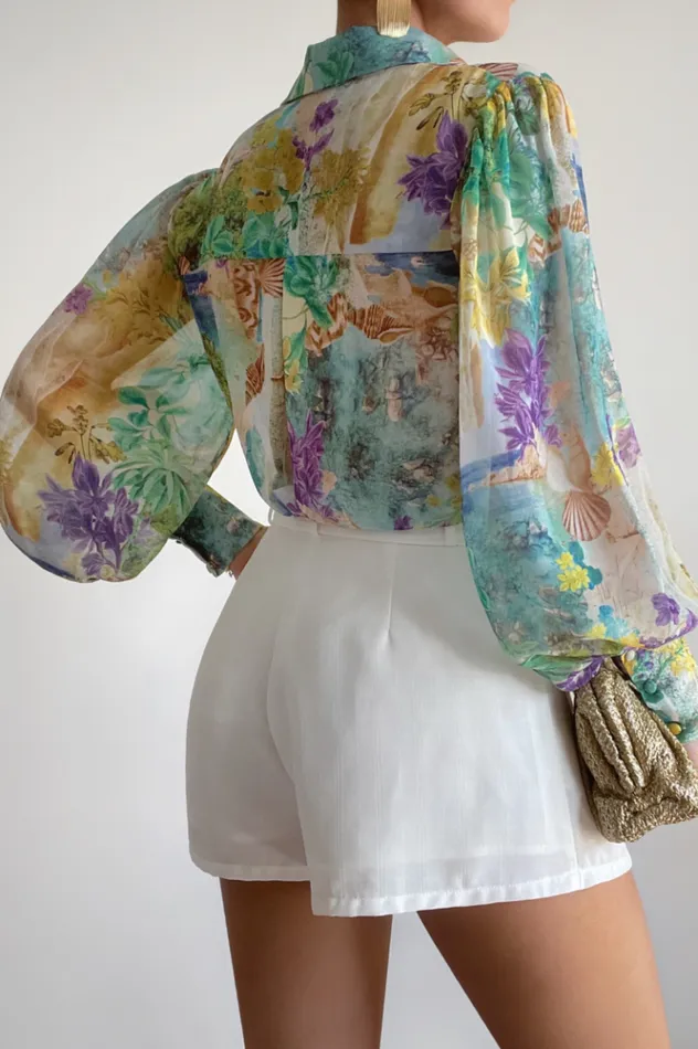 Women Shirts and Blouses Runaway The Label FLEETWOOD BLOUSE Esme Print