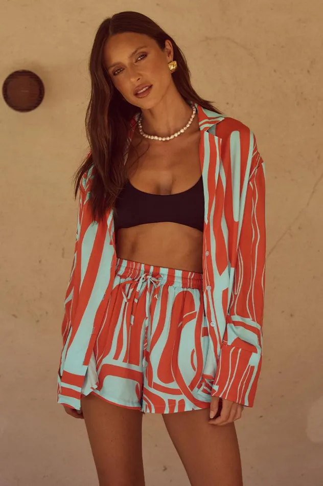 Women Shirts and Blouses Runaway The Label SOLA SHIRT Alba Print