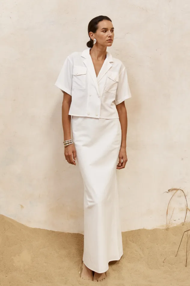 Women Shirts and Blouses Runaway The Label VERONA SHIRT White