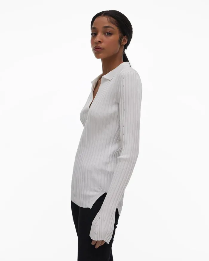 Women Slash Polo Plaster Helmut Lang Sweaters