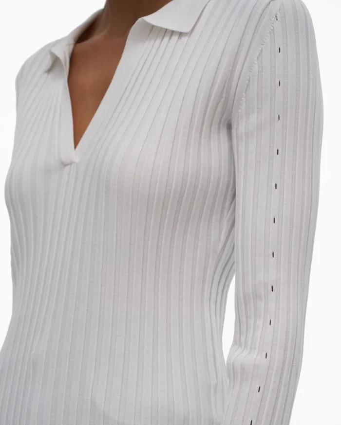 Women Slash Polo Plaster Helmut Lang Sweaters