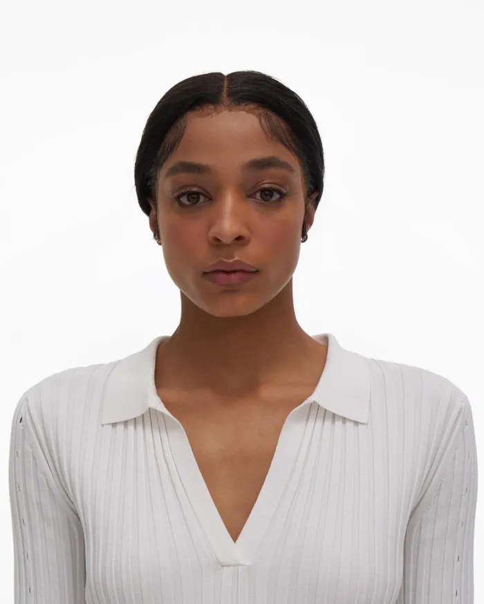 Women Slash Polo Plaster Helmut Lang Sweaters