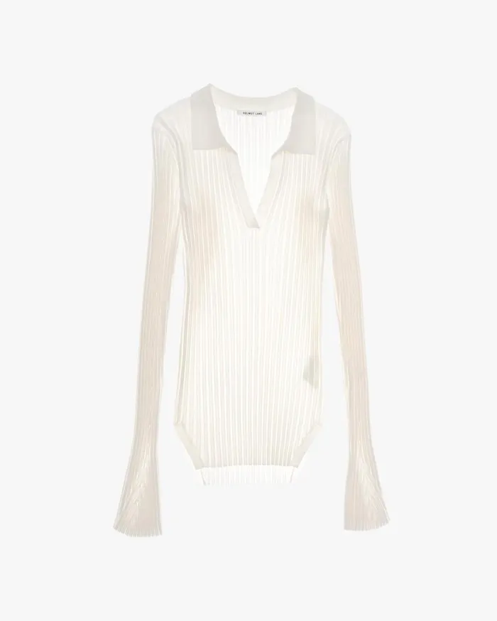 Women Slash Polo Plaster Helmut Lang Sweaters