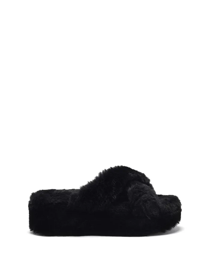 Women Slides and Mules Jessica Simpson Talulla Platform Slide In Black Black
