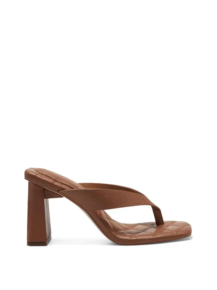 Women Slides and Mules Jessica Simpson Zayde Thong Slide In Caramel Caramel