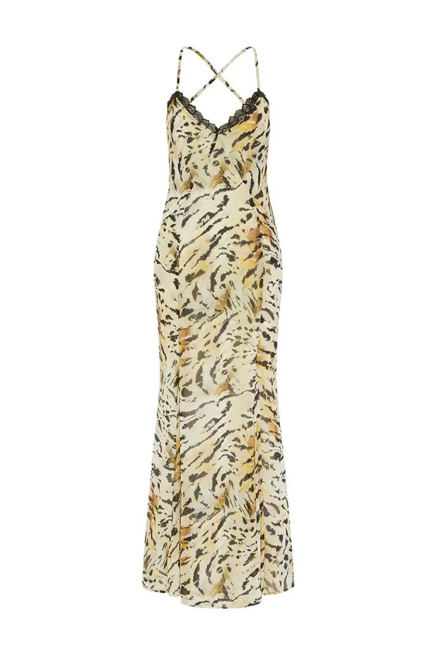 Women Slip Dresses Runaway The Label AMINAH MAXI DRESS Kantina Print