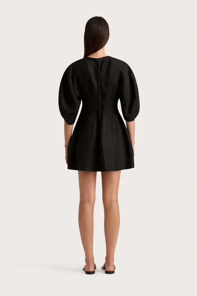 Women Soleil Mini Dress Black Faithfull The Brand Dresses Women Soleil Mini Dress Black Faithfull The Brand Dresses