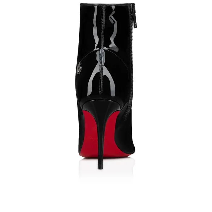 Women Sporty Kate Booty 85 Mm Pumps 8211 Soft Patent Calf Leather 8211 Black Black Christian Louboutin Ankle Boots