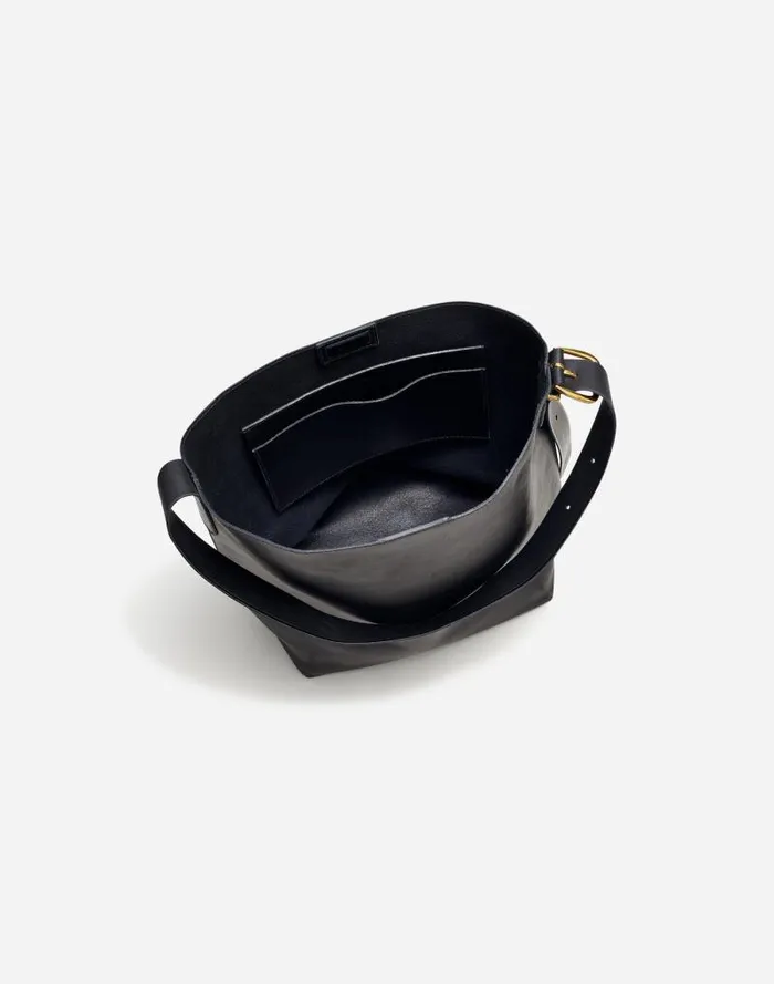 Women The Essential Bucket Tote True Black Madewell Bags