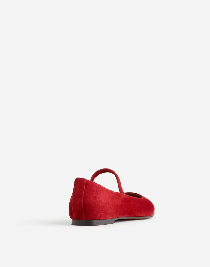 Women The Greta Ballet Flat Ruby Port Madewell Flats and Loafers
