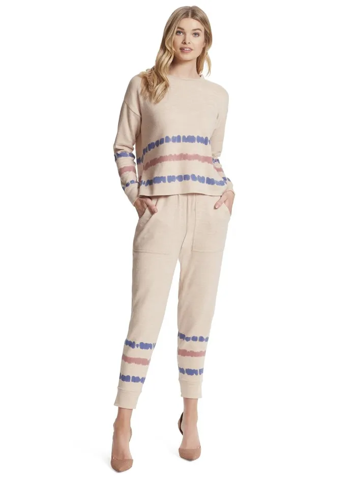 Women Tops Jessica Simpson Lisa Pullover In Earth Stripe Earth Stripe Print