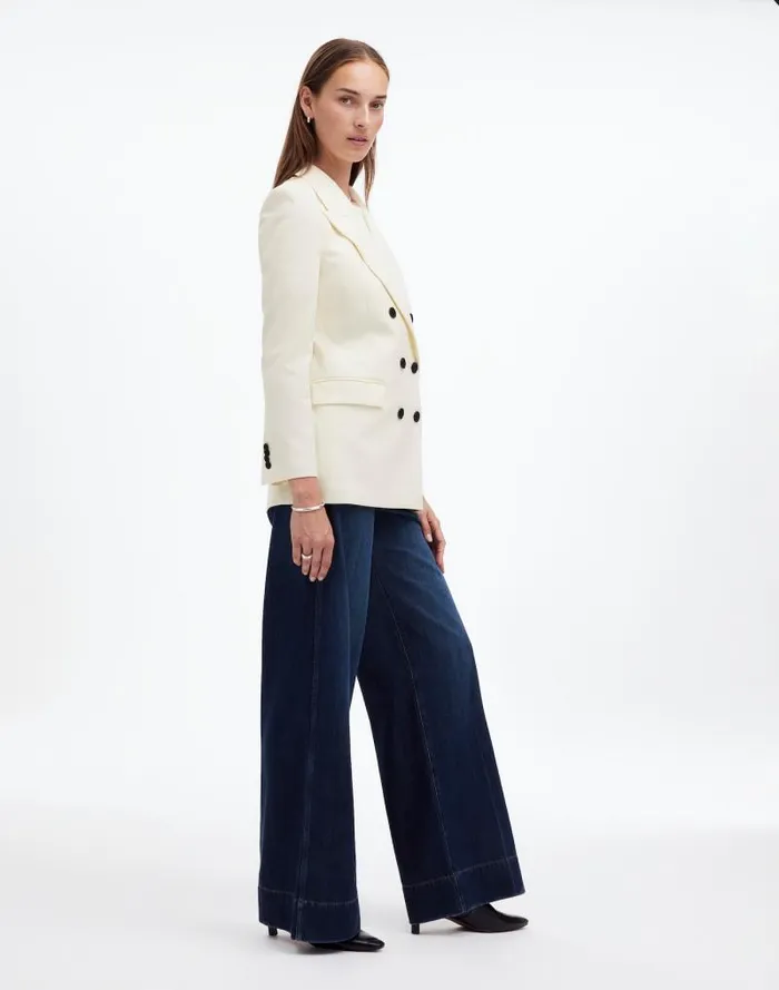 Women Tuxedo Blazer Winter White Madewell Coats Jackets