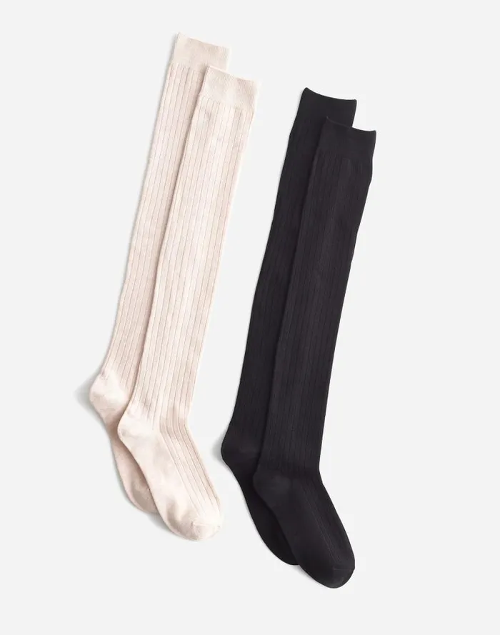 Women TwoPack OverTheKnee Socks True Black Madewell Socks