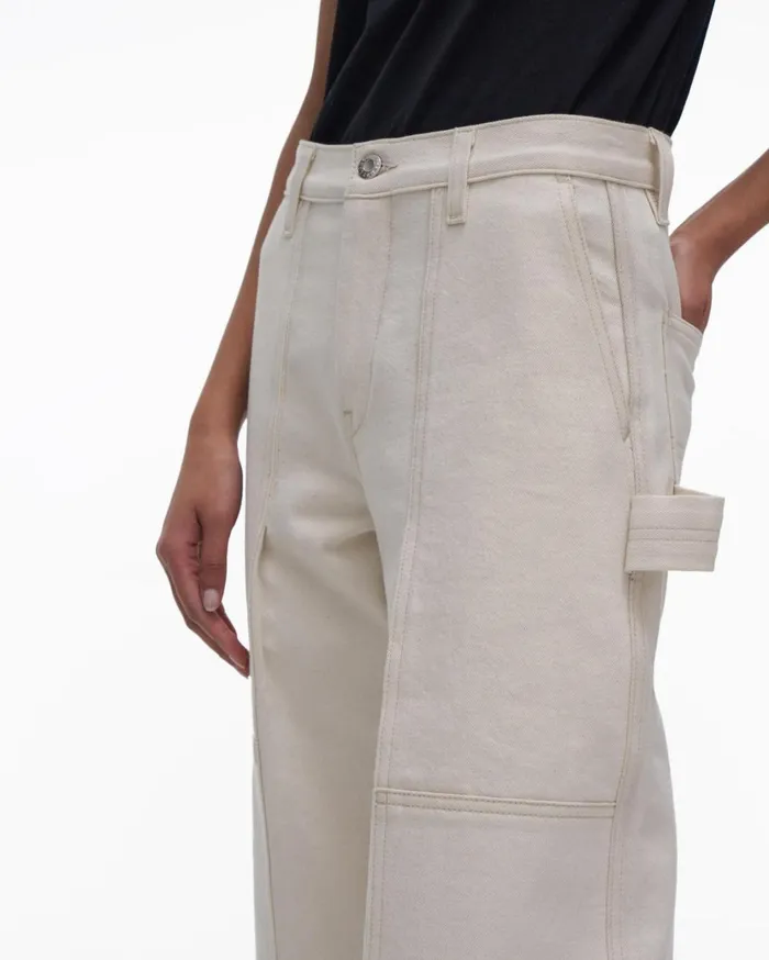 Women Utility Jean Ecru Helmut Lang Pants
