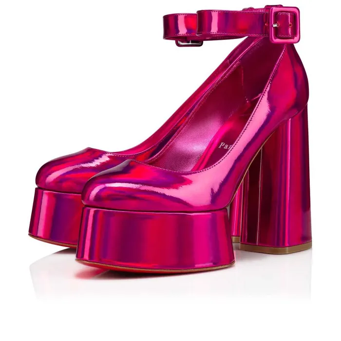 Women Yazefir 130 Mm Platform Pumps 8211 Patent Calf Psychic 8211 Fuxia Pink Christian Louboutin Pumps Women Yazefir 130 Mm Platform Pumps 8211 Patent Calf Psychic 8211 Fuxia Pink Christian Louboutin Pumps