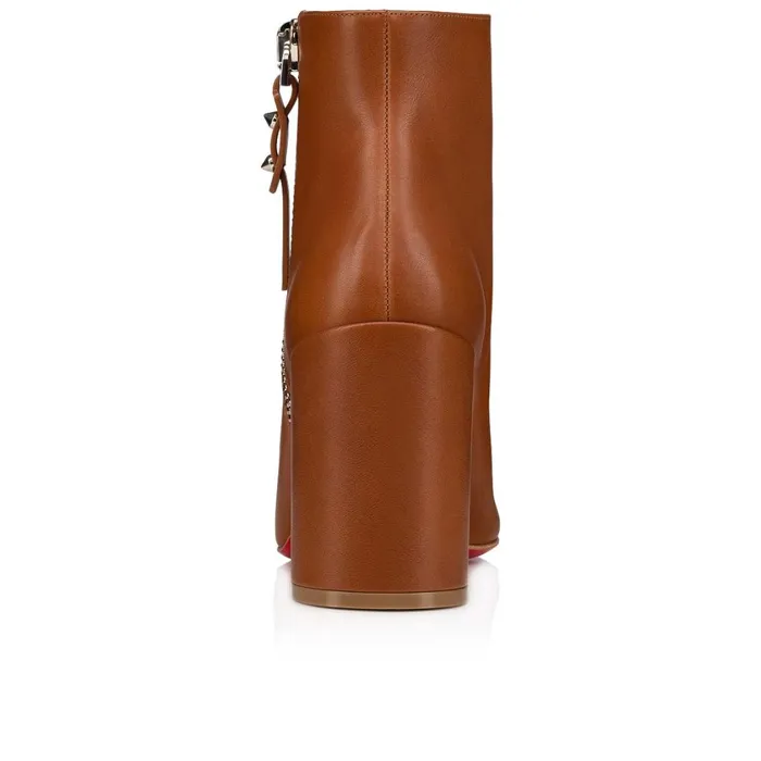 Women Ziptotal 85 Mm Ankle Boots 8211 Calf Leather 8211 Cuoio Brown Christian Louboutin Ankle Boots