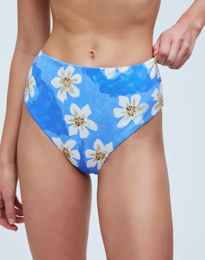 Women Zulu and Zephyr Hawaii HighWaist Bikini Bottom Hawaii Madewell Swim